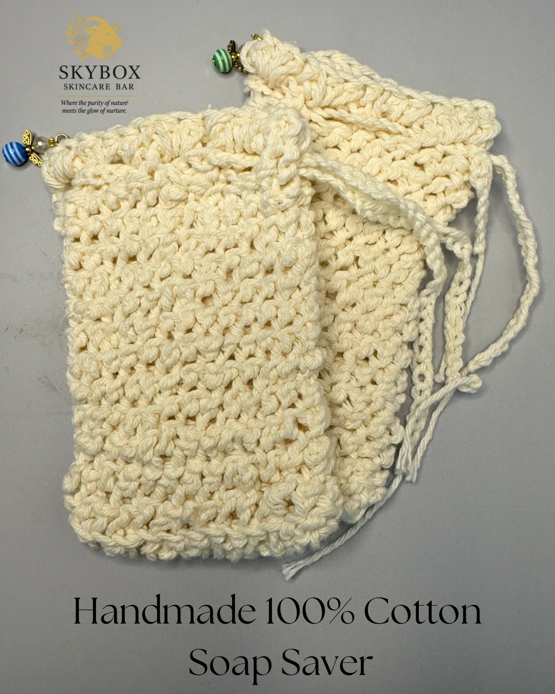 Handmade 100% Cotton Soap Saver