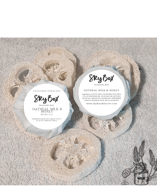 Oatmeal Milk & Honey Goat's Milk Loofah Soap