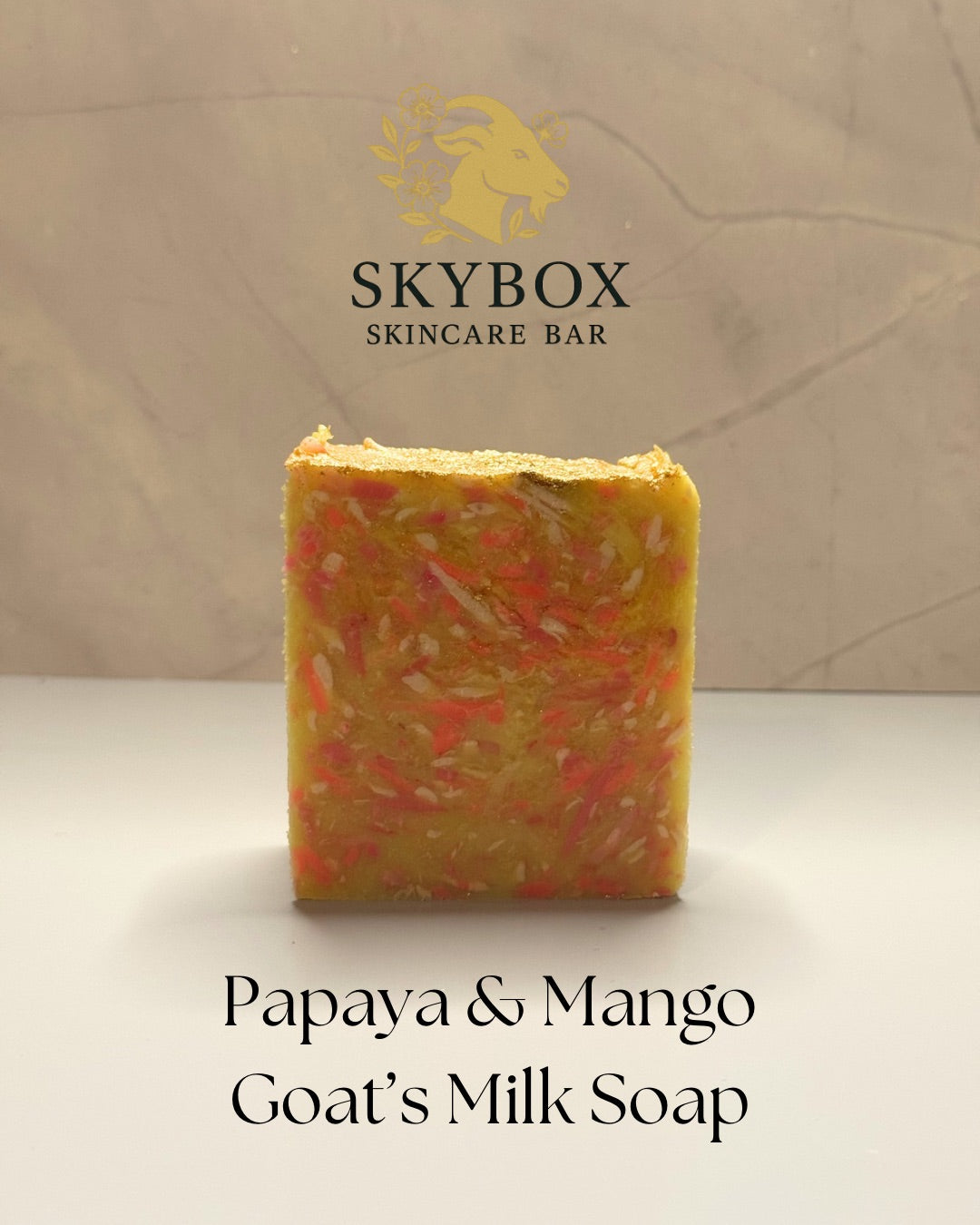 Papaya & Mango Goats Milk Bar Soap