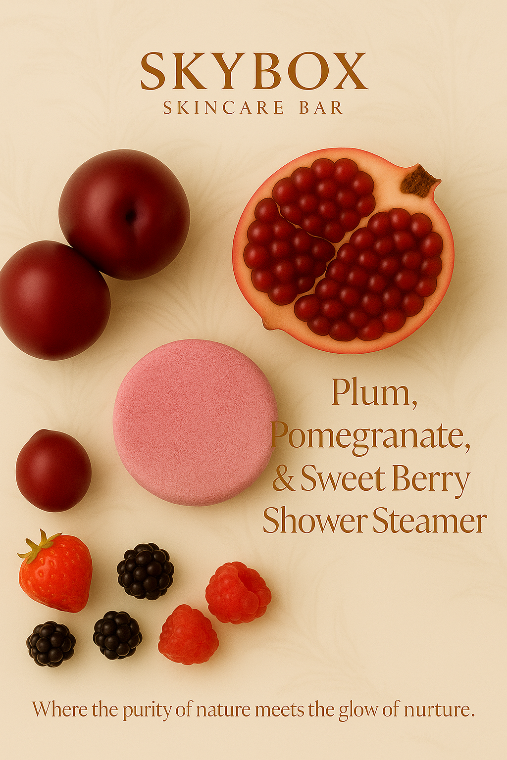Plum, Pomegranate, & Sweet Berry Shower Steamer