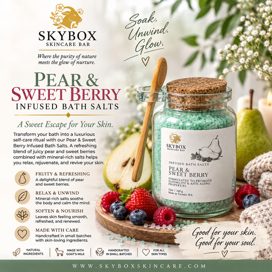 Pear & Sweet Berry Infused Bath Salts
