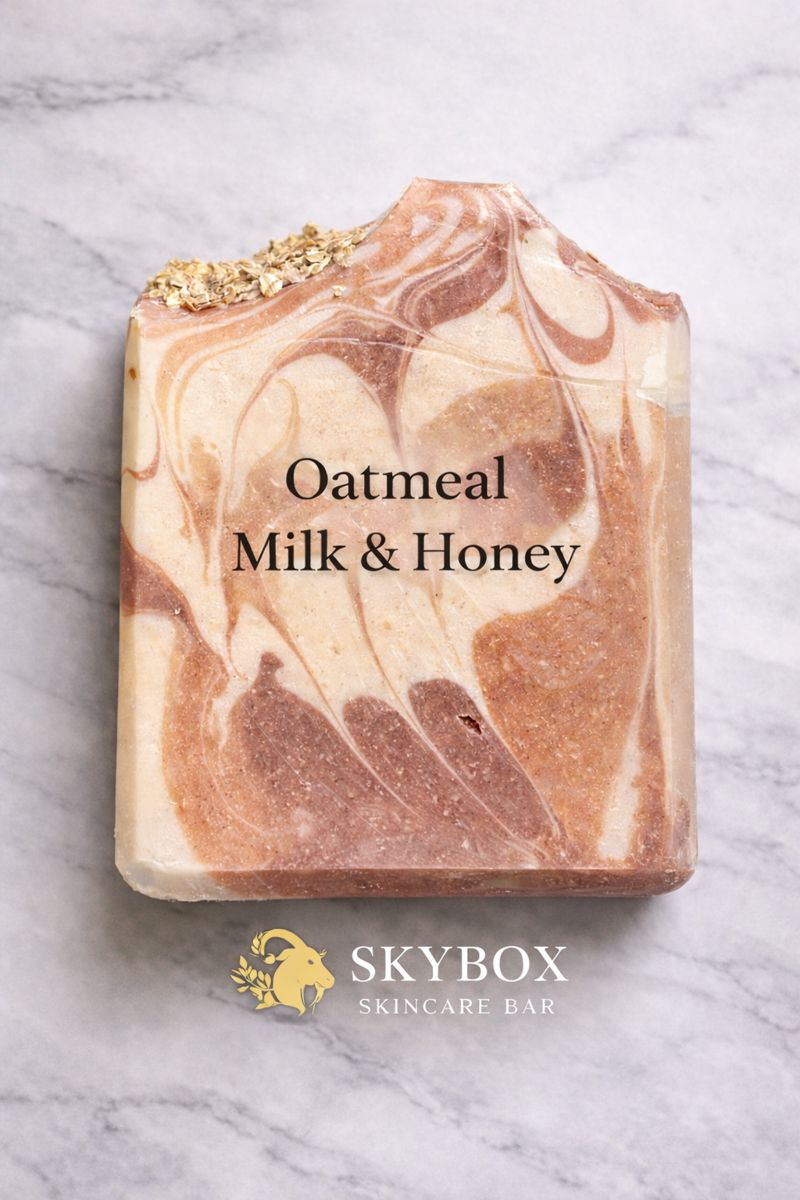 Oatmeal Milk & Honey Goat's Milk Bar Soap 🌾🍯
