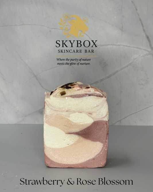 Strawberry & Rose Blossom Goat's Milk Soap