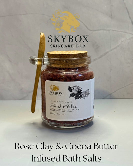 Rose Clay & Cocoa Butter Bath Salts