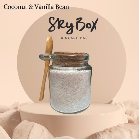 Coconut & Vanilla Bean Infused Bath Salts 🥥🌴